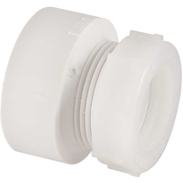 Nibco COPY 0 1-1/2 in. x 1-1/4 in. PVC DWV Hub x Slip-Joint Trap Adapter C48017HD112114 - main